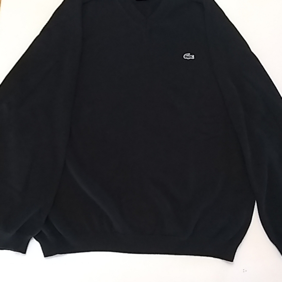 Men's black Izod sweater v-neck large - Picture 1 of 3